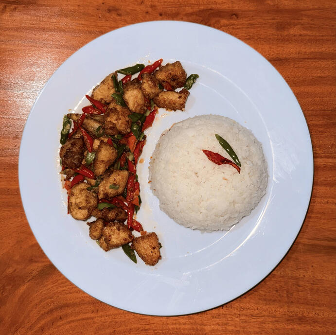 Nasi Chicken Karage rp.12.000