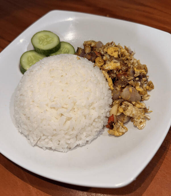 Nasi Orak Arik Telur Bawang rp.10.000